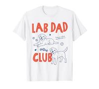 Lab Dad Club Labrador Dog Owner Dog Dad Fathers Day Camiseta