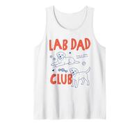 Lab Dad Club Labrador Dog Owner Dog Dad Fathers Day Camiseta sin Mangas