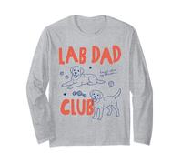 Lab Dad Club Labrador Dog Owner Dog Dad Fathers Day Manga Larga