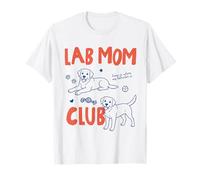 Lab Mom Club Labrador Dog Owner Dog Mom Mama Mothers Day Camiseta