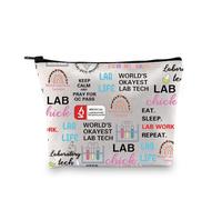 Lab Tech - Regalo de graduación para Lab Tech, regalo de agradecimiento, científico de laboratorio, tecnólogo, regalo de maquillaje, bolsa de cosméticos, Laboratory Tech - Bolsa de maquillaje (3