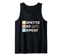 Lab Tech Técnico de ADN Biología Molecular Pipeta Ciencia Camiseta sin Mangas