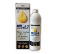 Lab-v Omega-3 100 %: aceite de salmón del Atlántico de la mejor calidad para perros y gatos, 1000 ml