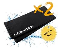 LABA-TEX Barreras de inundación - 2 unidades de 15 L de agua acificados protección móvil contra inundaciones 120 x 10 cm para garajes, casas, sótanos, puertas, sacos de protección contra inundaciones