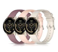 Laband Paquete de 3 correas de reloj de silicona suave compatibles con Garmin Venu 3S/Venu 2S/Vivoactive 4S/Vivomove 3S/Venu 4 de 41 mm/Forerunner 255S/Forerunner 265S, correa deportiva impermeable de