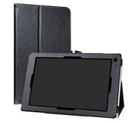 Labanema Alba 10 Funda, Slim Fit Carcasa de Cuero Sintético con Función de Soporte Folio Case Cover para 10" Alba 10 Tablet - Negro