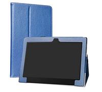 Labanema Lenovo ideapad d330 Funda, Slim Fit Carcasa de Cuero Sintético con Función de Soporte Folio Case Cover para 10.1" Lenovo ideapad d330 Tablet - Azul