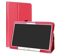 Labanema Samsung Galaxy Tab S 10.5 Funda, Slim Fit Carcasa de Cuero Sintético con Función de Soporte Folio Case Cover para Samsung Galaxy Tab S 10.5 Pulgadas Tablet - Rojo