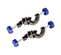 Labasics 2-Pack Soporte de Laboratorio, Lab Cross Clip, Cross Clamp Boss Head Lab Rod Stand Holder para Laboratorio Soporte de Clip, Cuerpo de Aleación de Aluminio, Varillas de Hasta 21mm