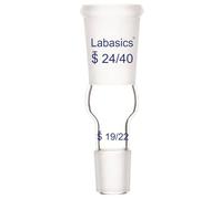 Labasics Adaptador de Conexión Adaptador de Ampliando Adaptador de Vidrio del 24/40 al 19/22 Junta de Vidrio Suministro de Cristalería de Lab
