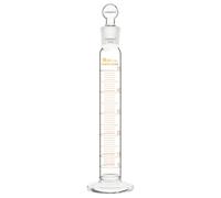 Labasics Cilindro Graduado con Tapón, 50 ml Cilindro Medidor de Vidrio de Borosilicato con Tapón de Junta Esmerilada 19/22, Cristalería de Laboratorio Duradera para Medición Precisa de Líquidos