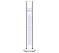 Labasics Cilindro Graduado de Vidrio de Borosilicato de 100 ml, Cilindro Medidor Resistente para Uso en Laboratorio, 1 Unidad