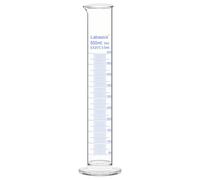 Labasics Cilindro Graduado de Vidrio de Borosilicato de 500 ml, Cilindro Medidor Resistente para Uso en Laboratorio, 1 Unidad