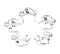 Labasics Clip de Laboratorio de Metal, 5 Piezas 14 mm Laboratorio Abrazadera Keck # 14 Keck Clips para 14/20 Junta de Vidrio Accesorio de Laboratorio