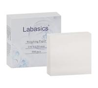 Labasics Papel para Pesaje, 500 Unidades Filtro Cuantitativo, libre de Nitrógeno, para Transferencia de Muestras de Balanza de Laboratorio, 150 x 150 mm