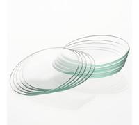 Labasics Placas de Reloj, 10 PK150 mm Ronda Oblata Placas de Reloj para Cubrir Vasos de Laboratorio en la Escuela, Cubierta de Plato Evaporador de Vidrio Borosilicato con Borde Rectificado