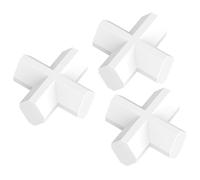 Labasics Set de 3 Barras Magnéticas de Agitación en Forma de Cruz, 20 mm Recubiertas de PTFE Blancas para Mezcladores de Laboratorio