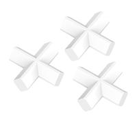 Labasics Set de 3 Barras Magnéticas de Agitación en Forma de Cruz, 30 mm Recubiertas de PTFE Blancas para Mezcladores de Laboratorio