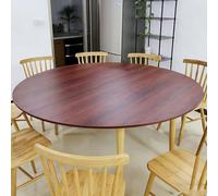 Labasuan Extensor de Mesa Redondo Plegable, Tablero Redondo Grande Plegable sin Patas, Tablero Redondo de Madera Que Ahorra Espacio, Ideal para cenas Familiares(Red Sandalwood,1.5m)