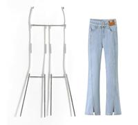 Labasuan Maniquí de Maniquí con Percha Ajustable, Percha Metálica para Pantalones, Expositor Invisible con Cintura y Piernas Ajustables, Maniquí de Moda para Pantalones y Faldas