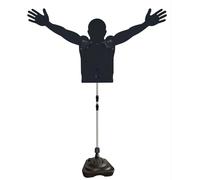 Labasuan Muñeco de Entrenamiento de Defensa de Baloncesto Resistente, con Altura Ajustable para el Control del balón y la técnica de dribling, con Base de inyección de Agua, Ideal(Large)