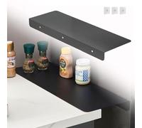 Labasuan Separador de Espacio para refrigerador de Cocina sin Perforaciones, Tabla de extensión para encimera, estantes de Almacenamiento para baño y Cocina(Black,15.75 * 7.87n)