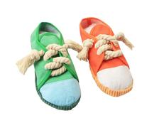 Labbe 2 pcs Juguete para Masticar Perro, Duradero Zapato de Perro, Juguetes interactivos para Perros, Zapatos de Juguete para Cachorro