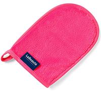 LaBeauté Guante desmaquillante cara - Limpieza facial y desmaquillante facial - Guante microfibra lavable y reutilizable - 20x13cm - Rosado