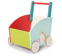 Labebe - Andador de Madera para Bebé, Carro de Compra Juguete, Ligero Carrito con Almacenaje, 4 Ruedas, Primeros Pasos para Niños 1-3 Años