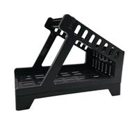 Label Holder - Thermal Label Roll Holder | Desktop Printer Accessory | Material Keeps Paper Lined Steady Quick Roll Change For Warehouses Supermarkets Hospitals Factories 20x13.5x15.5cm Black White