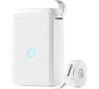 Label Maker D110 Máquina térmica Bluetooth con cinta, impresora de etiquetas portátil sin tinta de mano y recargable con múltiples plantillas para oficina en casa, compatible con iOS Android, color