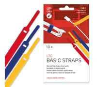 LTC 1130 - Brida para cables de velcro, 10 uds., multicolor