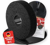 LABEL THE CABLE Rollo de Cinta Sujeta Cables Autoadherente Organizador de Cables - Banda Recoge Cables de Largo Personalizable - Calidad Terciopelo - LTC ROLL STRAP - 3 m x 16 mm - Negro - LTC 1210