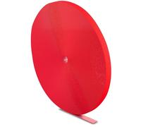 LABEL THE CABLE Rollo de Cinta Sujeta Cables Autoadherente Organizador de Cables - Banda Recoge Cables de Largo Personalizable - Calidad Terciopelo - LTC ROLL STRAP - 25 m x 16 mm - Rojo - PRO 1220