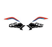 labelbike - 2 Pegatinas 3D de Resina Protecciones y Decoraciones Laterales de Moto compatibles con BMW GS R1200 2017-2019