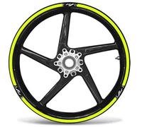 labelbike - Kit de Pegatinas de rayas para Llantas de Moto y Ruedas de 17 pulgadas compatible con YAMAHA YZF-R1 - amarillo fluorescente