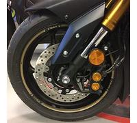 labelbike - Kit de Pegatinas de Rayas para Llantas y Ruedas de Moto compatibles con Scooter Yamaha TMAX 2008-2018 Color Dorado