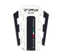 labelbike - Pegatina 3D de Resina para Decoración y Protección del Depósito Tanque de la Moto compatible con BENELLI TRK 502 - Color Blanco