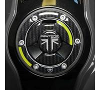 labelbike - Pegatina 3D Decoración y Protección del Tapón del Depósito Tanque de la Moto compatible con Triumph Daytona 660 2024 - Amarillo