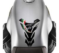 labelbike Pegatina 3D Depósito Compatible con Moto Guzzi | Protección de resina, antiarañazos, decoración, negro