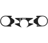 labelbike Pegatina 3D Horquilla Compatible con Kawasaki | ZX-6R 2007-2008, Protector dirección resina, Antirrayas, Decoración, Carbono