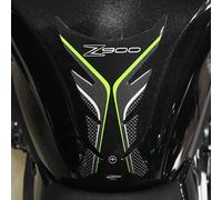 labelbike Pegatina 3D Moto Depósito Compatible con Kawasaki | Z900, protección de resina, antiarañazos, decoración, carbono verde