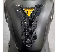 LABELBIKE Pegatina 3D Moto Depósito Compatible con Triumph | Trident 660 Union Jack 2021-2026, protección de resina, antiarañazos, decoración, amarillo
