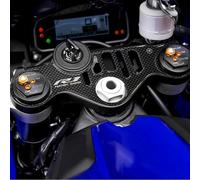 labelbike - Pegatina 3D Placa de Dirección Horquilla Moto Decoración y Protección en Resina Compatible con Yamaha YZF R1 2015-2024