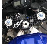 labelbike Pegatina Horquilla 3D Compatible con Yamaha | R1 desde 2001, protección resina dirección, antiarañazos, decoración