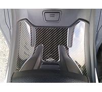 labelbike Pegatina Moto 3D Reposapiés Compatible con Suzuki | BURGMAN 400 2017-2025, Protección resina, Antirrayas, Decoración, Carbono negro