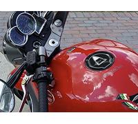 labelbike Pegatina Tapa Depósito 3D Compatible con Moto Guzzi | Protección resina, antiarañazos, decoración, modelo, negro