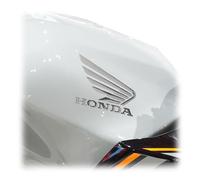 labelbike - Pegatinas 3D Logotipo de Moto Emblemas de Alas Cromadas compatibles con Honda