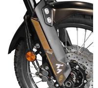 LABELBIKE Pegatinas 3D Moto Horquilla Compatible con Yamaha | Tenere 700 2025, Resina protectora, Antirrayas, Decoración, Gris Negro Oro