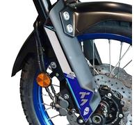 LABELBIKE Pegatinas 3D Moto Horquilla Compatible con Yamaha | Tenere 700 2025, Resina protectora, Antirrayas, Decoración, Gris Negro Azul Blanco